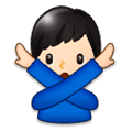 🙅🏻‍♂️ Emoji Hombre Haciendo El Gesto De «no»: Tono De Piel Claro en Samsung Experience 9.0.