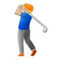 Émoji 🏌🏼‍♂️ Golfeur : Peau Moyennement Claire sur Samsung Experience 9.0.