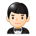 Emoji 🤵🏻 Persona In Smoking: Carnagione Chiara su Samsung Experience 9.0.