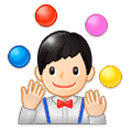 🤹🏻‍♂️ Emoji Hombre Haciendo Malabares: Tono De Piel Claro en Samsung Experience 9.0.