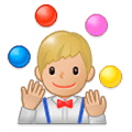 🤹🏼‍♂️ Emoji Jongleur: mittelhelle Hautfarbe Samsung Experience 9.0.