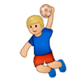 🤾🏼‍♂️ Emoji Jogador De Handebol: Pele Morena Clara na Samsung Experience 9.0.