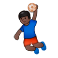 🤾🏿‍♂️ Emoji Hombre Jugando Al Balonmano: Tono De Piel Oscuro en Samsung Experience 9.0.