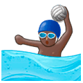 🤽🏿‍♂️ Emoji Wasserballspieler: dunkle Hautfarbe Samsung Experience 9.0.