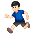 🏃🏻‍♂️ Emoji Hombre Corriendo: Tono De Piel Claro en Samsung Experience 9.0.