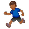🏃🏾‍♂️ Emoji Hombre Corriendo: Tono De Piel Oscuro Medio en Samsung Experience 9.0.