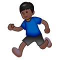 🏃🏿‍♂️ Emoji Hombre Corriendo: Tono De Piel Oscuro en Samsung Experience 9.0.