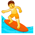 Émoji 🏄‍♂️ Surfeur sur Samsung Experience 9.0.