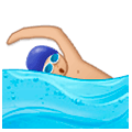 🏊🏼‍♂️ Emoji Hombre Nadando: Tono De Piel Claro Medio en Samsung Experience 9.0.