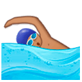 🏊🏽‍♂️ Emoji Homem Nadando: Pele Morena na Samsung Experience 9.0.
