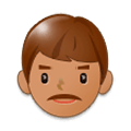 👨🏽 Emoji Mann: mittlere Hautfarbe Samsung Experience 9.0.