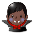 🧛🏿‍♂️ Emoji Vampiro Hombre: Tono De Piel Oscuro en Samsung Experience 9.0.