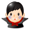 Émoji 🧛🏻‍♂️ Vampire Homme : Peau Claire sur Samsung Experience 9.0.