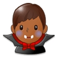 🧛🏾‍♂️ Emoji Vampiro Hombre: Tono De Piel Oscuro Medio en Samsung Experience 9.0.