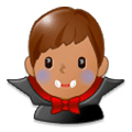 Emoji 🧛🏽‍♂️ Vampiro Uomo: Carnagione Olivastra su Samsung Experience 9.0.