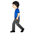 Emoji 🚶🏻‍♂️ Uomo Che Cammina: Carnagione Chiara su Samsung Experience 9.0.
