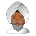 👳🏾‍♂️ Emoji Hombre Con Turbante: Tono De Piel Oscuro Medio en Samsung Experience 9.0.