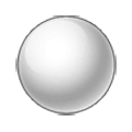 Emoji ⚪ Cerchio Bianco su Samsung Experience 9.0.