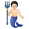 🧜🏻‍♂️ Emoji Sirena Hombre: Tono De Piel Claro en Samsung Experience 9.0.