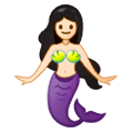 🧜🏻‍♀️ Emoji Sirena: Tono De Piel Claro en Samsung Experience 9.0.
