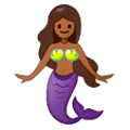 🧜🏾‍♀️ Emoji Sirena: Tono De Piel Oscuro Medio en Samsung Experience 9.0.