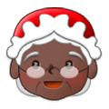 🤶🏿 Emoji Mamãe Noel: Pele Escura na Samsung Experience 9.0.