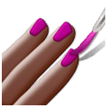 💅🏿 Emoji Pintarse Las Uñas: Tono De Piel Oscuro en Samsung Experience 9.0.