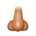 Emoji 👃🏽 Naso: Carnagione Olivastra su Samsung Experience 9.0.