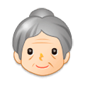 👵🏻 Emoji Anciana: Tono De Piel Claro en Samsung Experience 9.0.
