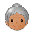 Emoji 👵🏽 Donna Anziana: Carnagione Olivastra su Samsung Experience 9.0.