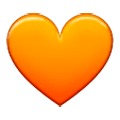 🧡 Emoji Coração Laranja na Samsung Experience 9.0.