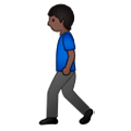 🚶🏿 Emoji Pessoa Andando: Pele Escura na Samsung Experience 9.0.