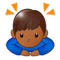 🙇🏾 Emoji Persona Haciendo Una Reverencia: Tono De Piel Oscuro Medio en Samsung Experience 9.0.