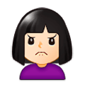 🙍🏻 Emoji missmutige Person: helle Hautfarbe Samsung Experience 9.0.