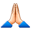 🙏🏻 Emoji Manos En Oración: Tono De Piel Claro en Samsung Experience 9.0.