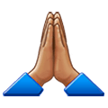 🙏🏽 Emoji Manos En Oración: Tono De Piel Medio en Samsung Experience 9.0.