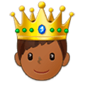Émoji 🤴🏾 Prince : Peau Mate sur Samsung Experience 9.0.