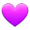 Emoji 💜 Cuore Viola su Samsung Experience 9.0.