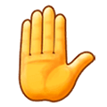 ✋ Emoji erhobene Hand Samsung Experience 9.0.