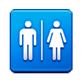 Émoji 🚻 Panneau Toilettes sur Samsung Experience 9.0.