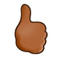 🖒🏾 Emoji Gesto «Pulgar hacia arriba»: Tono De Piel Oscuro Medio en Samsung Experience 9.0.