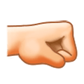 Emoji 🤜🏻 Pugno A Destra: Carnagione Chiara su Samsung Experience 9.0.