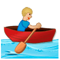🚣🏼 Emoji Persona Remando En Un Bote: Tono De Piel Claro Medio en Samsung Experience 9.0.