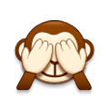 🙈 Emoji Mono Con Los Ojos Tapados en Samsung Experience 9.0.