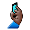 🤳🏿 Emoji Selfie: dunkle Hautfarbe Samsung Experience 9.0.