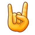 🤘 Emoji Mano Haciendo El Signo De Cuernos en Samsung Experience 9.0.