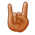 Emoji 🤘🏽 Segno Delle Corna: Carnagione Olivastra su Samsung Experience 9.0.