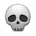 Émoji 💀 Crâne sur Samsung Experience 9.0.