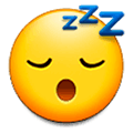 Emoji 😴 Faccina Che Dorme su Samsung Experience 9.0.