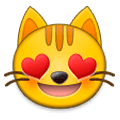 😻 Emoji Rosto De Gato Sorridente Com Olhos De Coração na Samsung Experience 9.0.